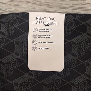 Victoria's Secret Black Logo Flare Leggings